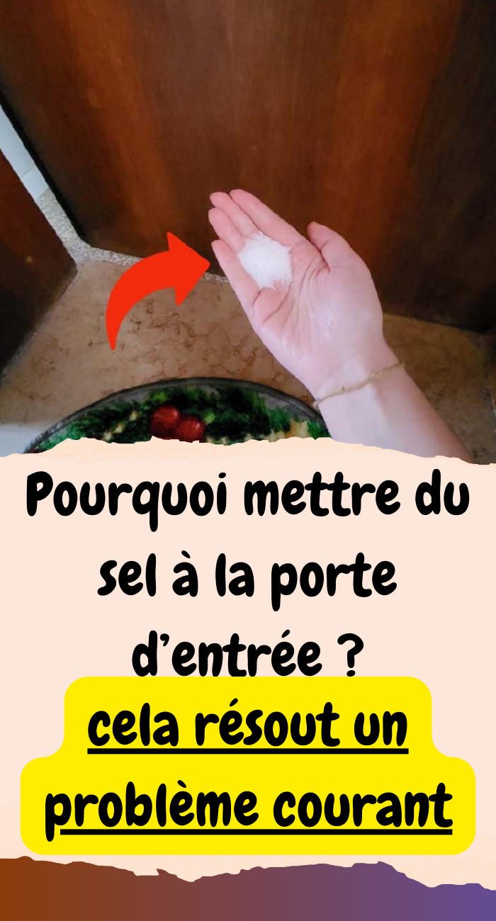 Pourquoi mettre du sel à la porte d’entrée 