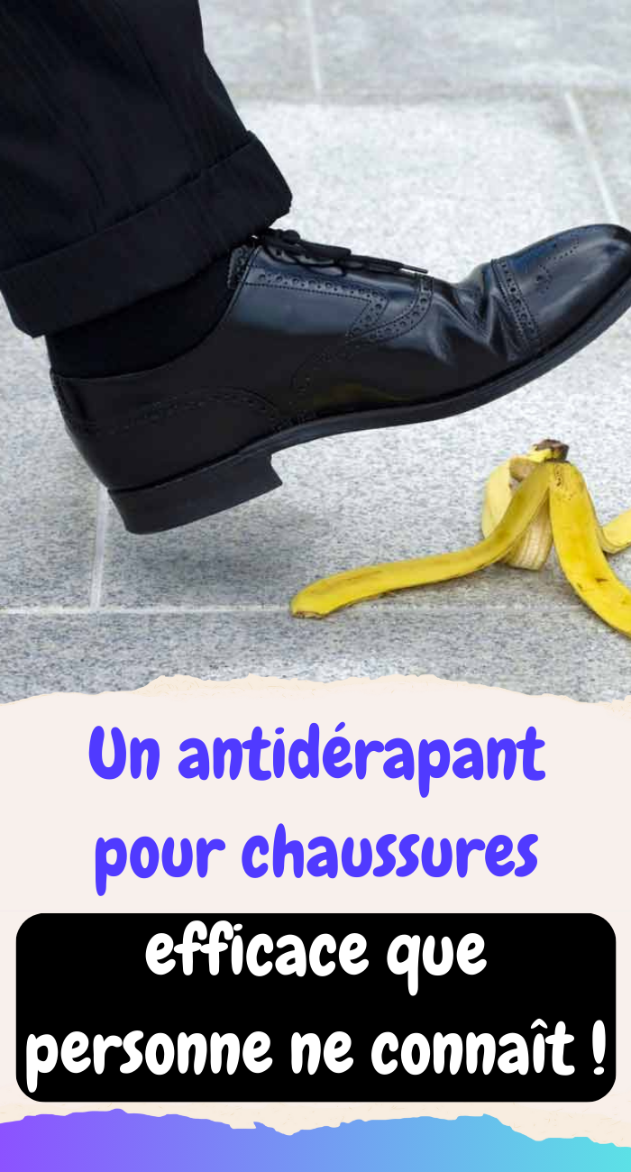 Un antidérapant pour chaussures 