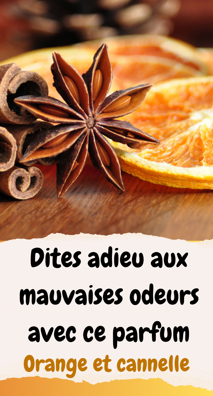 parfum à l'orange et à la cannelle