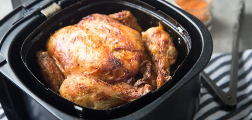 Poulet entier rôti au Air fryer,