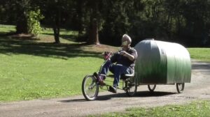 $150 bike camper DIY micro mobile home 