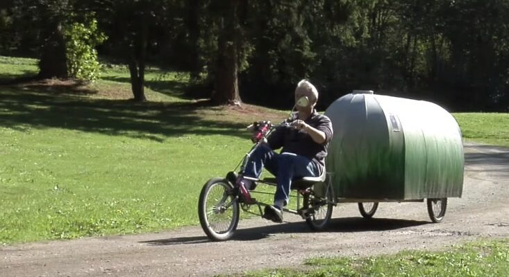 $150 bike camper DIY micro mobile home