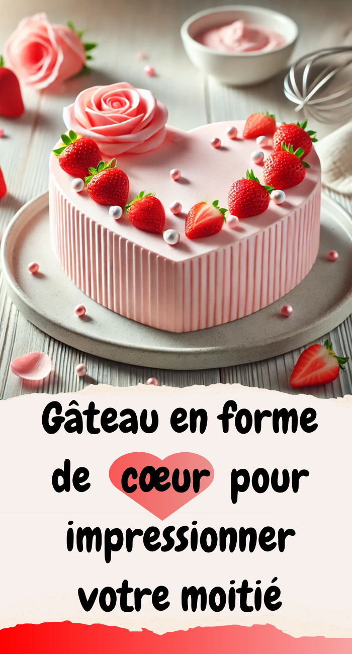 Gâteau en forme de cœur