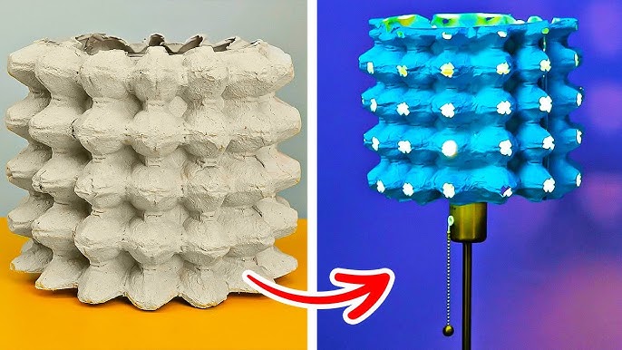 Comment Transformez vos Cartons d'Œufs en une Lampe Suspendue